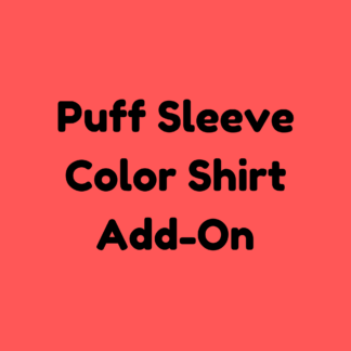 Puff Sleeve Color Shirt Add-On
