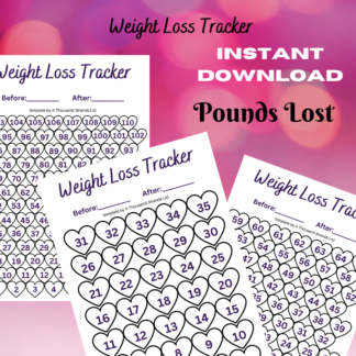 Pounds Lost Tracker Printable